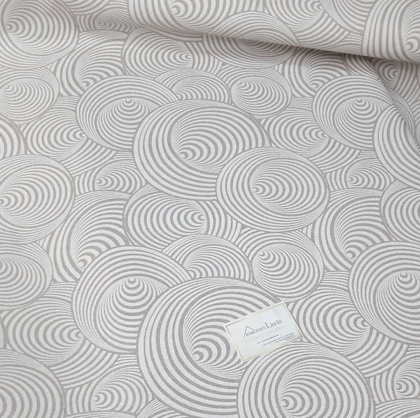 Tela mantel antimanchas beige espiral - 1