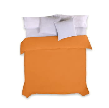 Funda nórdica lisa naranja cama 90 - 1