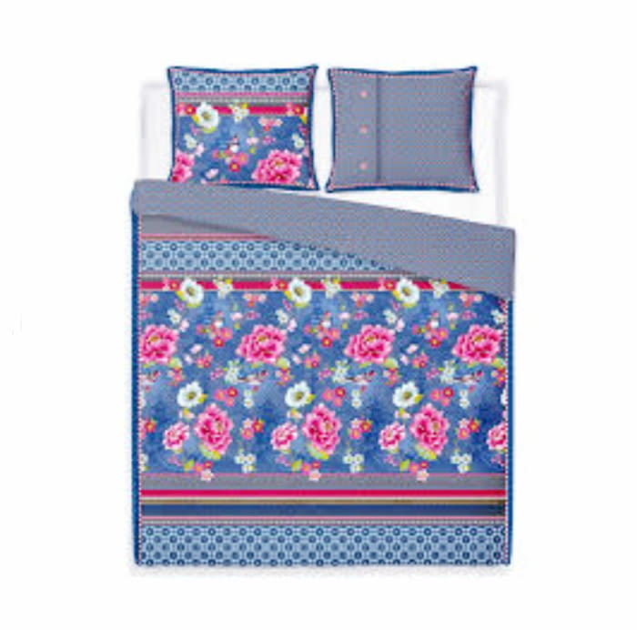 Fundas nórdicas oriental flores fucsia. Cama 105