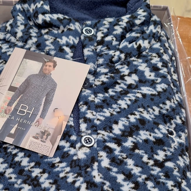 Pijama de hombre Boris de coralina. Talla M - 1