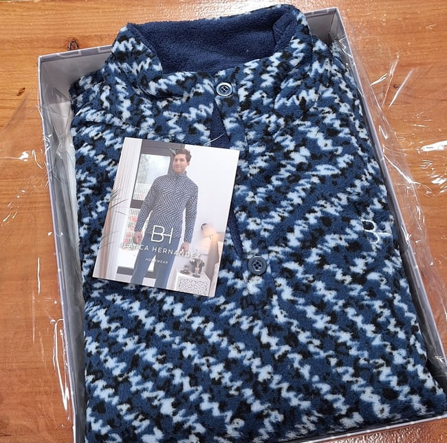 Pijama de hombre Boris de coralina. Talla M - 2