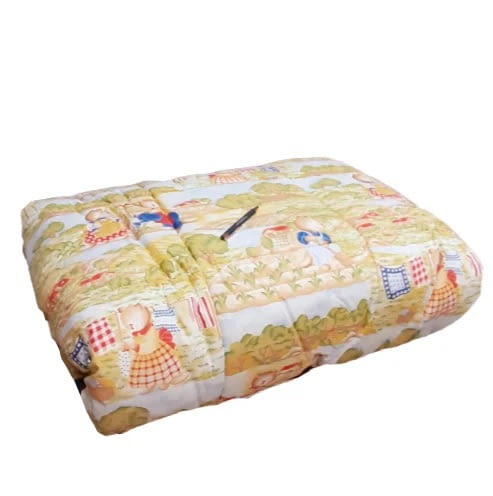 Nórdico infantil amarillo animales cama 90