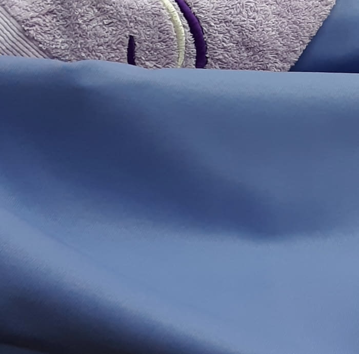 Tela Loneta satinada azul - 1