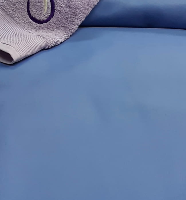 Tela Loneta satinada azul - 2