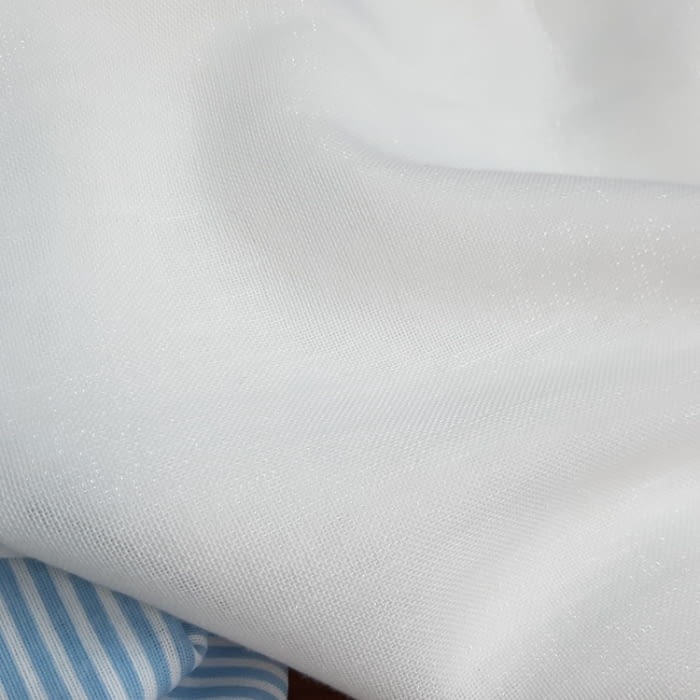 Tela retal visillo blanco brillantina - 4