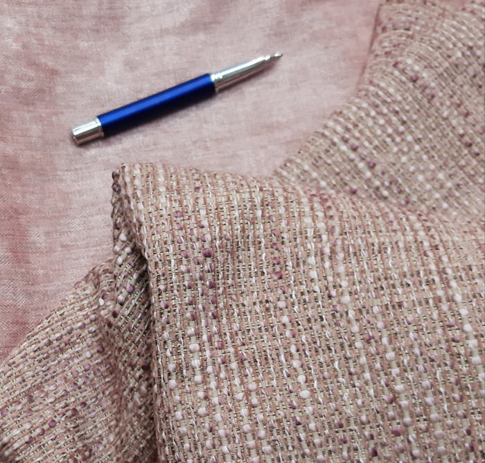 Tela Arpillera rosa 90 x 140 - 5