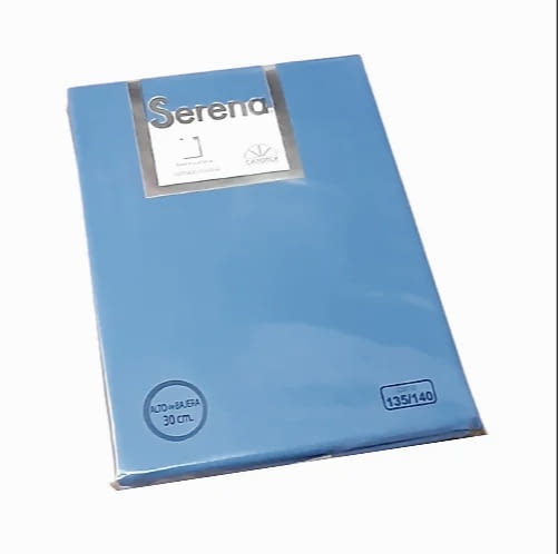 Sábanas bajeras Serena azul 135
