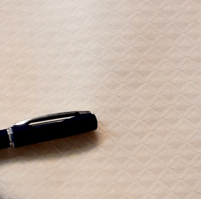 Tela Piqué rombos vainilla - 2