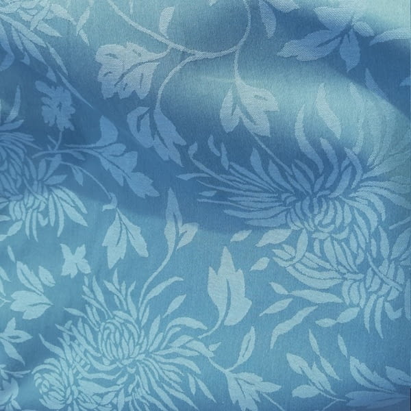 Tela Jaquard flores azul 170 - 4