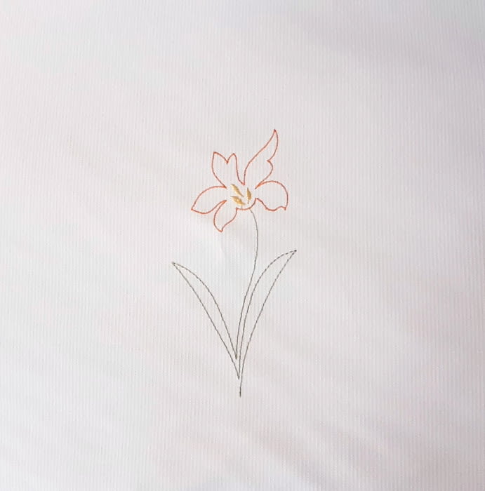 Tela Piqué flor 280 - 1