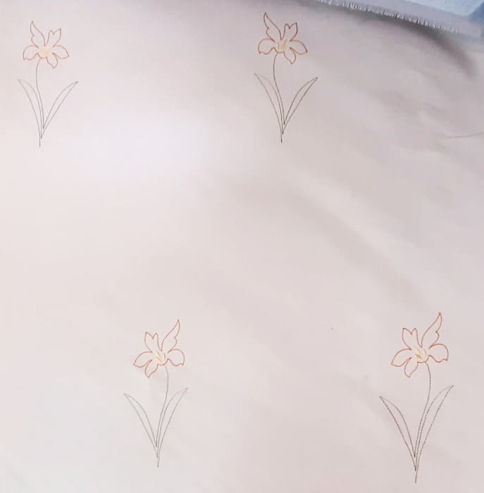 Tela Piqué flor 280 - 2