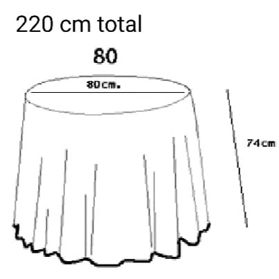 Faldillas mesa camilla labrada oro: 220 - 6