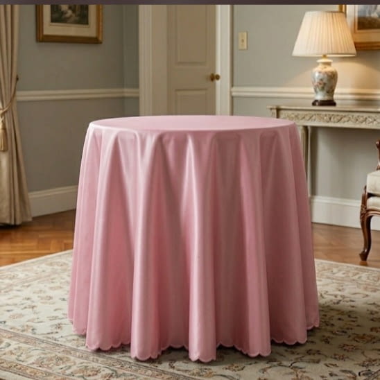 Faldilla raso rosa: 150 cm