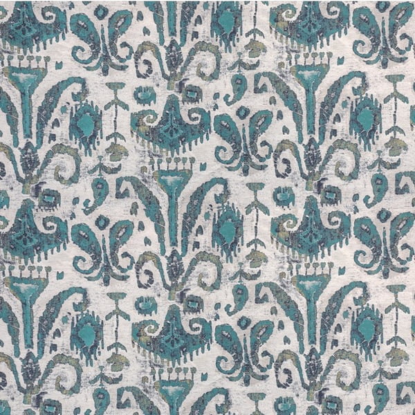 Tela seda abstracta azul poutpourri