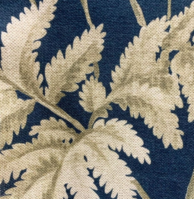 Telas tapicería lino Tulum azul - 5