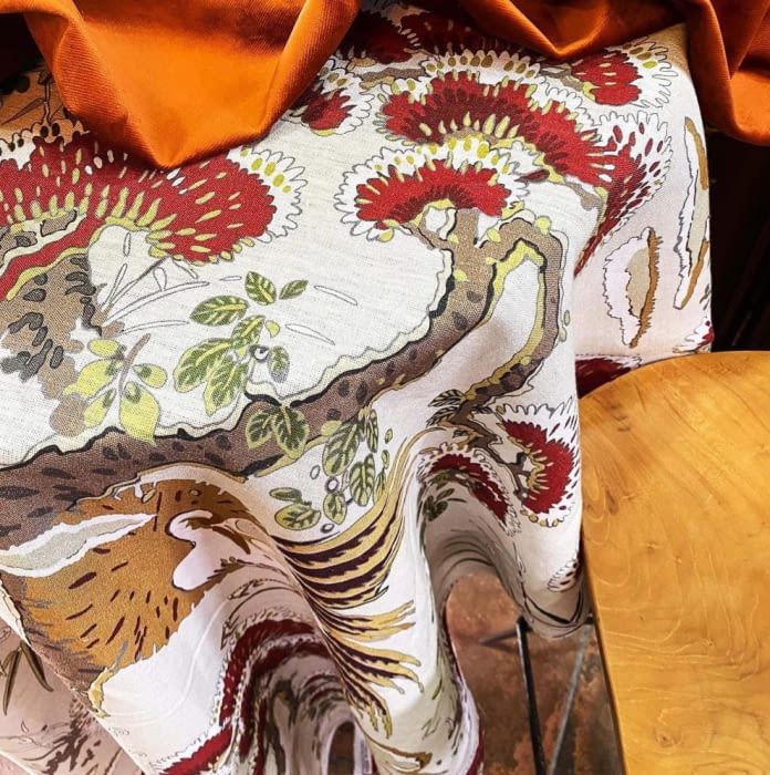 Telas lino Alteza rojo - 2