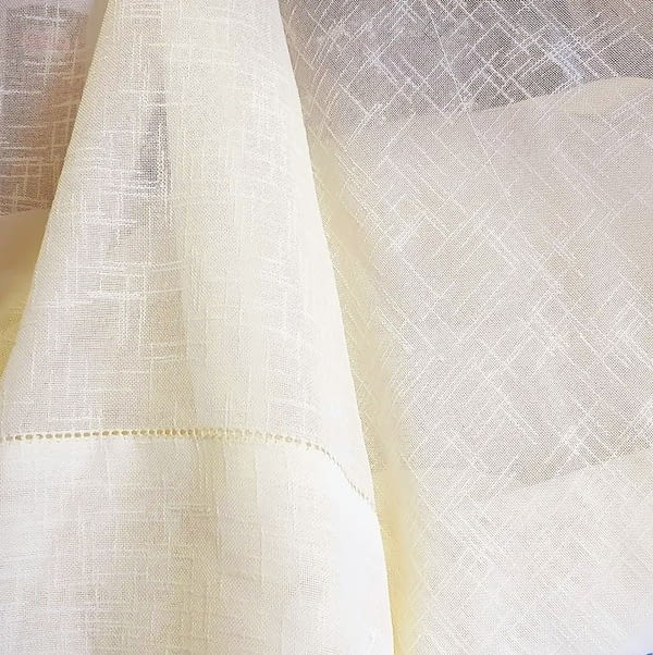 Tela visillo rústico vainica beige 270