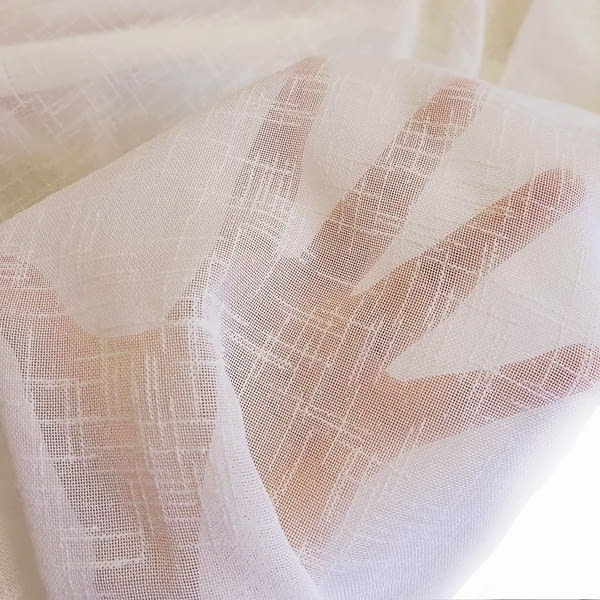 Tela visillo rústico vainica beige 270 - 1