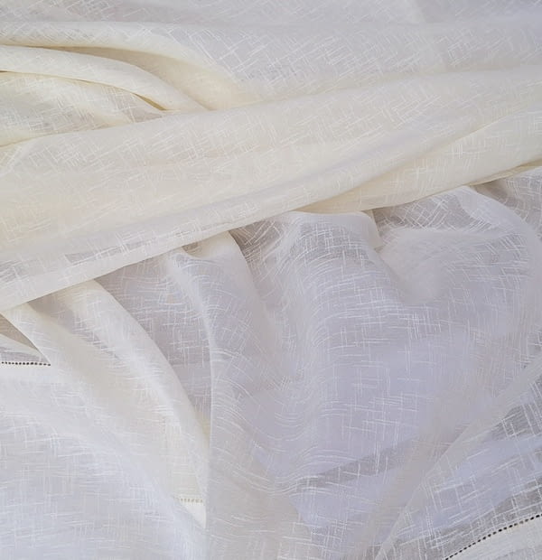 Tela visillo rústico vainica beige 270 - 5