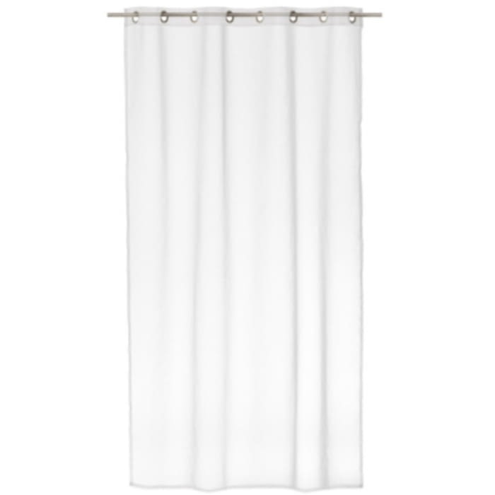 Visillo confeccionado liso blanco