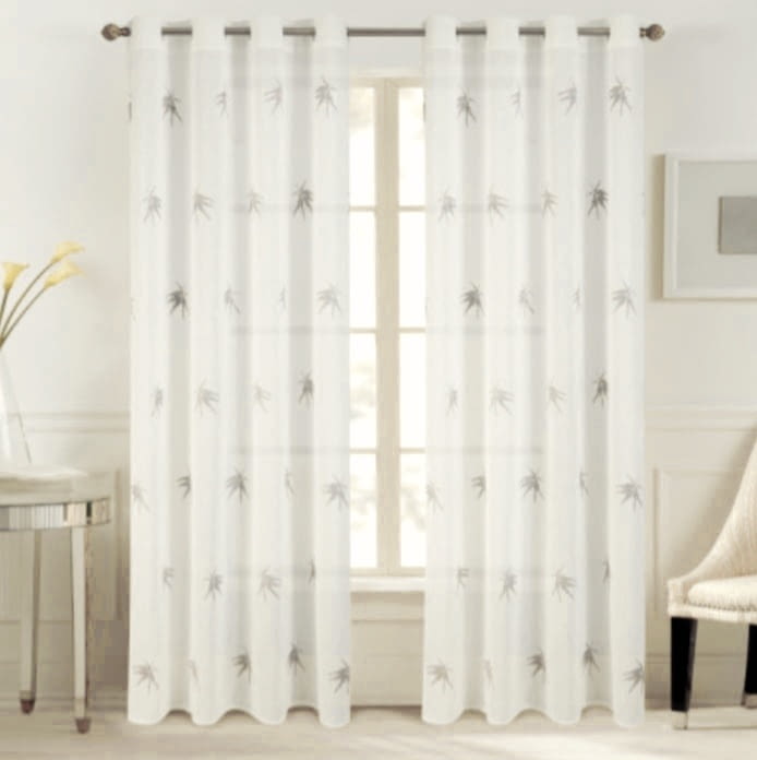 Visillo confeccionado palma natural - 1