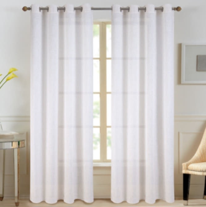 Visillo confeccionado liso