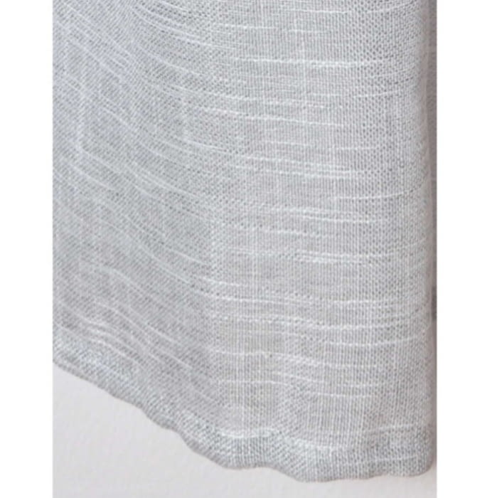 Visillo confeccionado liso color gris - 1