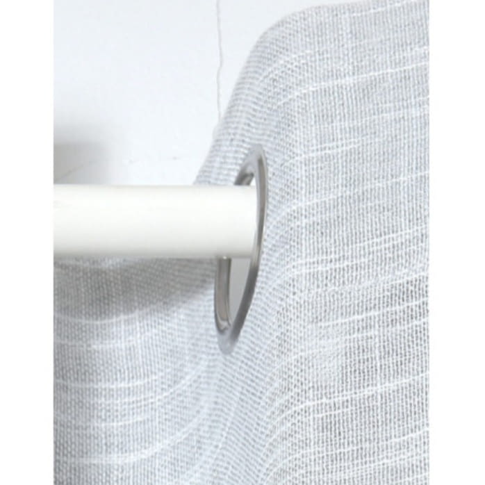 Visillo confeccionado liso color gris - 2