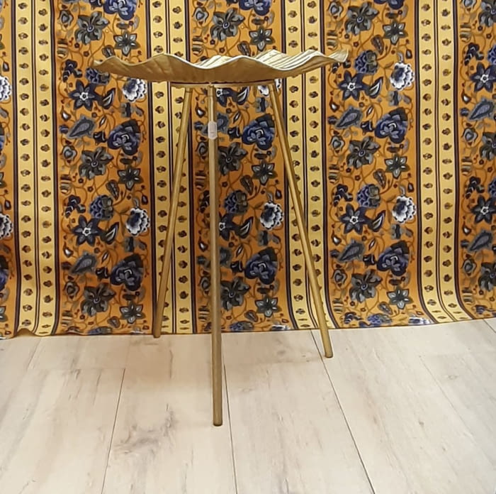 Tela Algodón mostaza flor 150 - 1