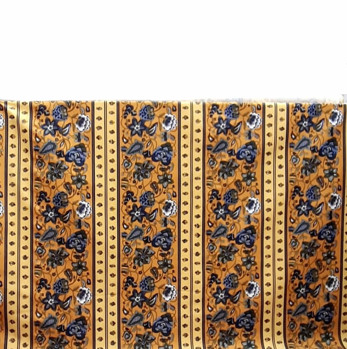 Tela Algodón mostaza flor 150 - 2