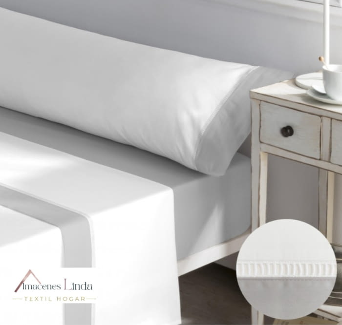 Juego de sábanas gris satén 300 hilos