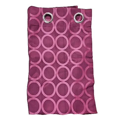 Cortina raso círculos morados