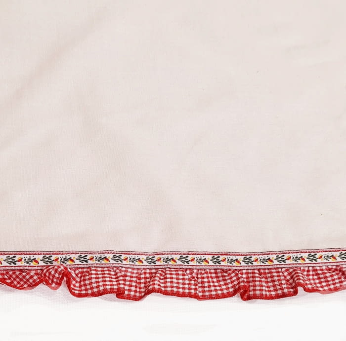 Tela bandó volante rojo 57 alto