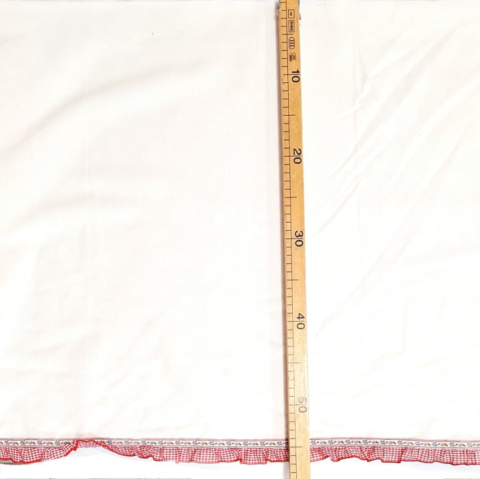 Tela bandó volante rojo 57 alto - 1