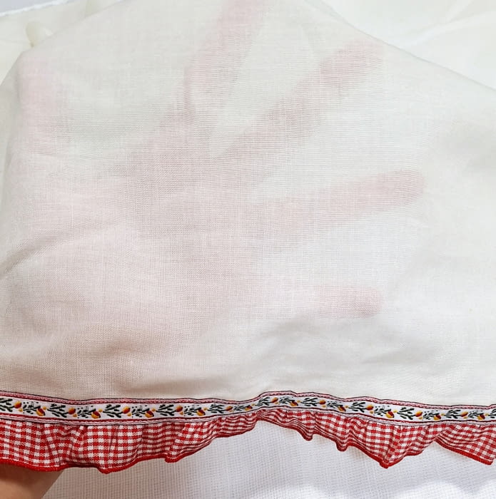 Tela bandó volante rojo 57 alto - 3