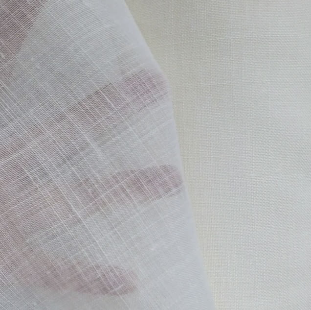 Tela visillo Rosatex 20% lino natural - 1