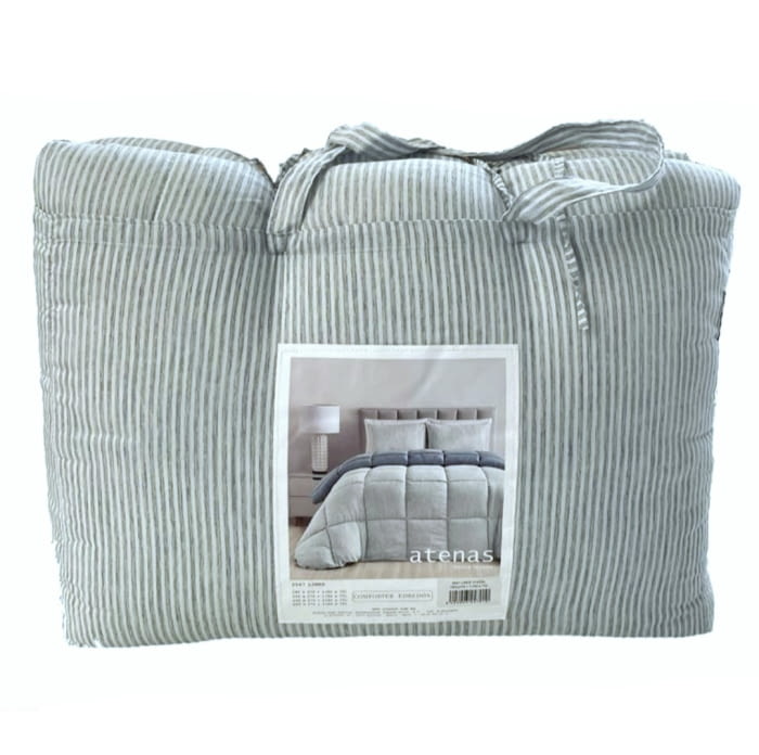 Edredón nórdico líneas verde - 1