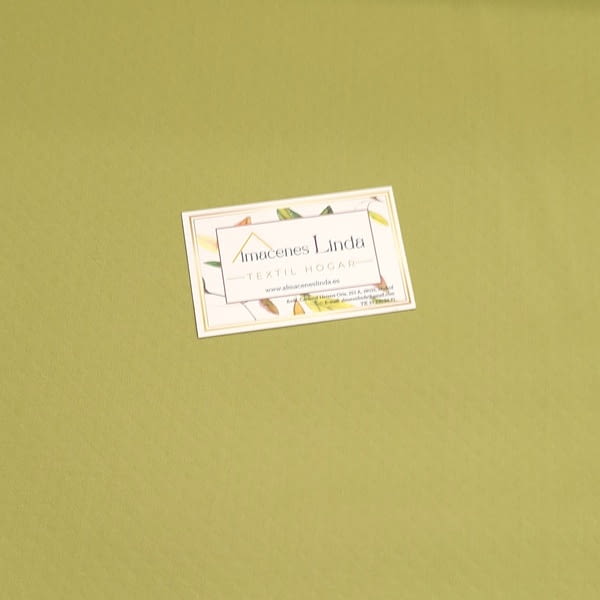 Tela piqué rombitos verde - 2