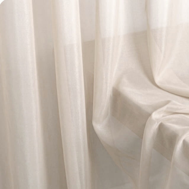 Tela visillo voile beige vaporoso - 2