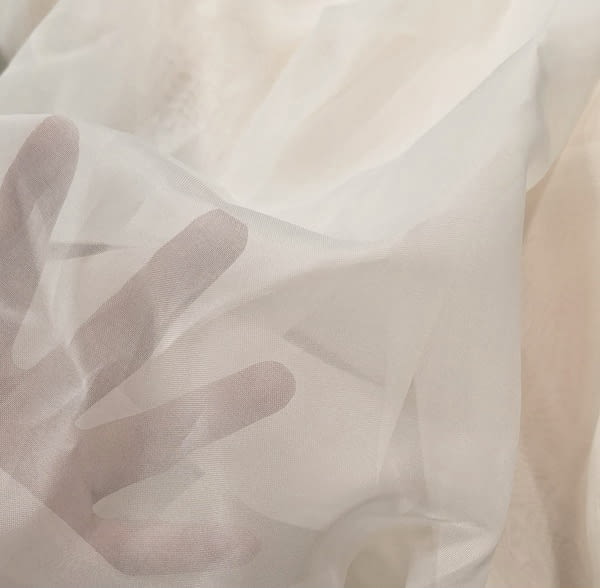 Tela visillo voile beige vaporoso - 3