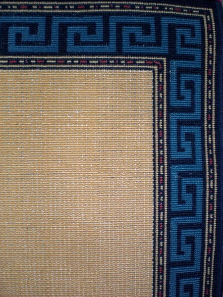 Alfombra greca azul - 1