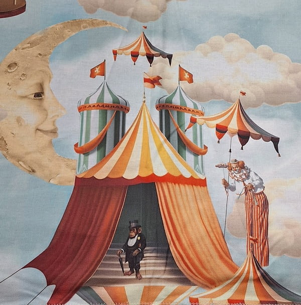 Tela half panamá circo onírico - 4