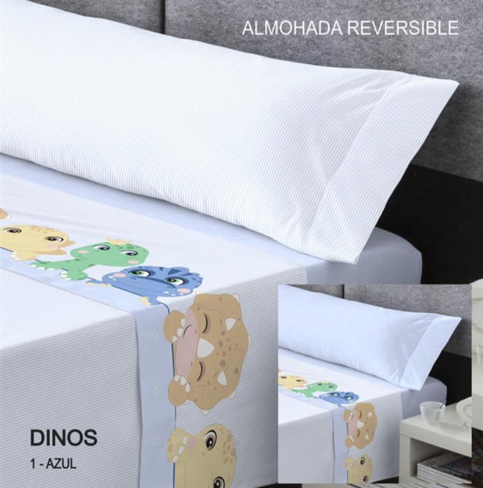 Juego de sábanas infantil Dino
