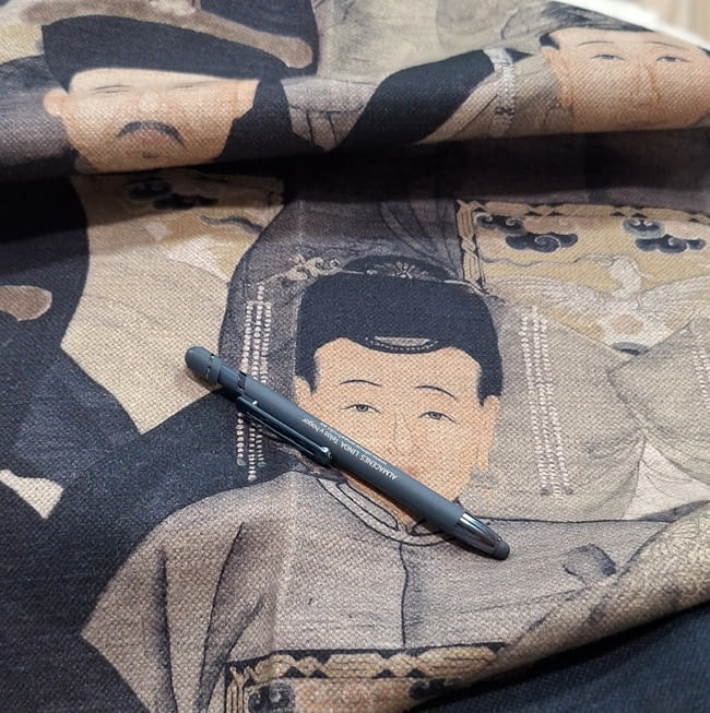 Tela lino Sian gris - 2