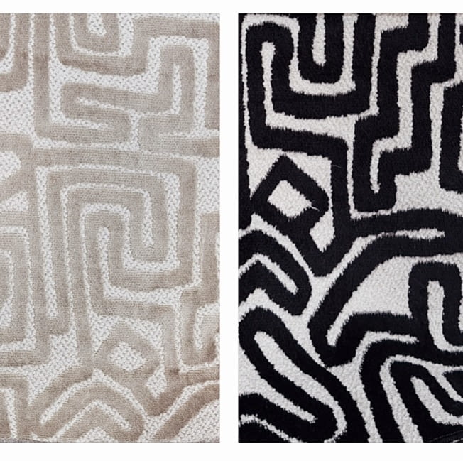 Tela tapicería Eridú brocado étnica