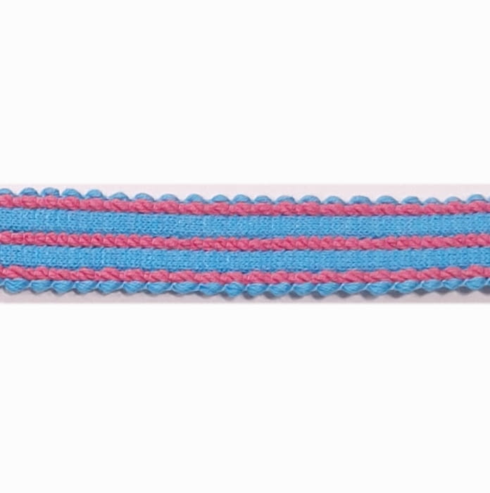 Cinta turquesa y rosa fucsia - 4