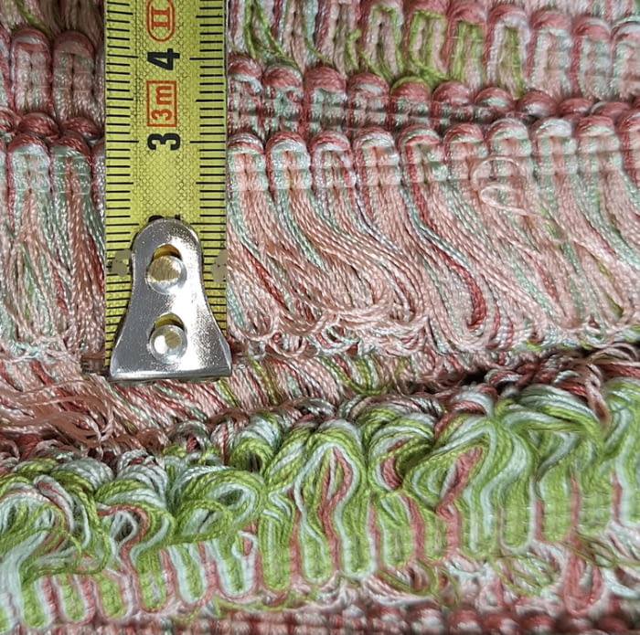 Flecos espumillón reversible rosa y verde - 4