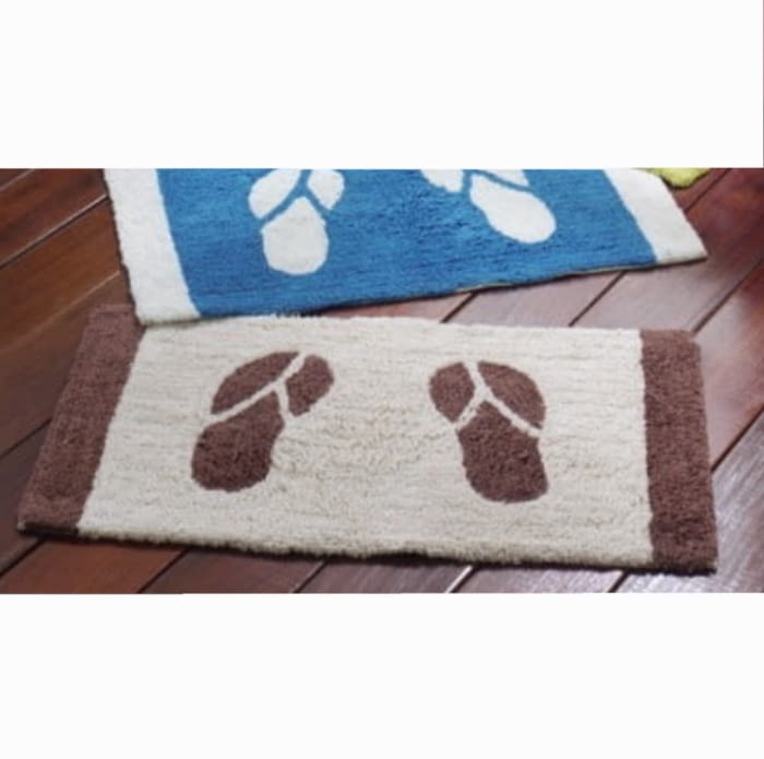 Alfombras huellas beige - 1