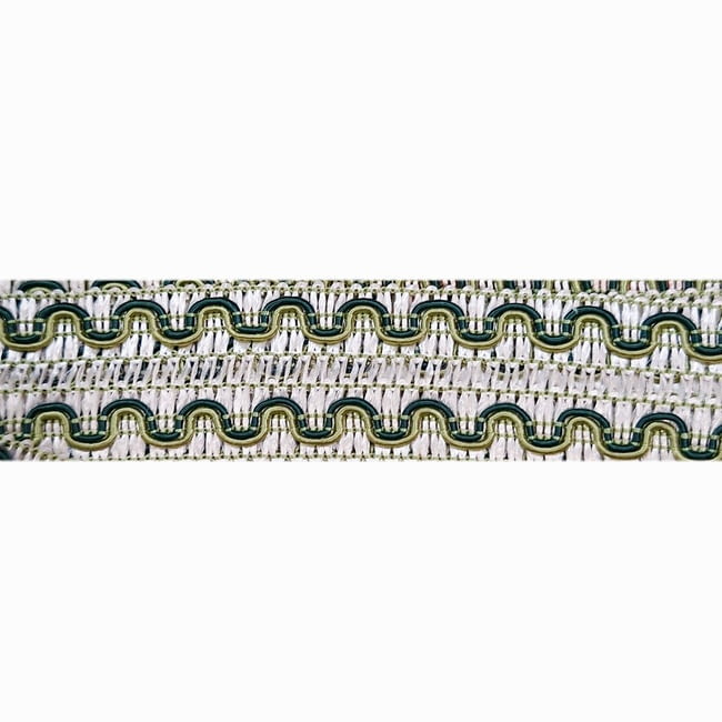 Galón doble blanco verde y azul - 3