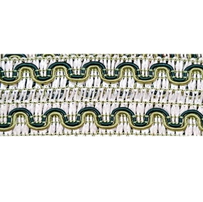 Galón doble blanco verde y azul - 4